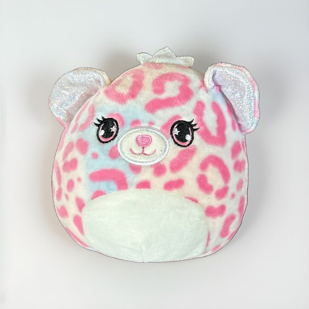 Squishmallow Brandi The Pink Queen Cheetah 5" With Crown Mystery Squad Glitter